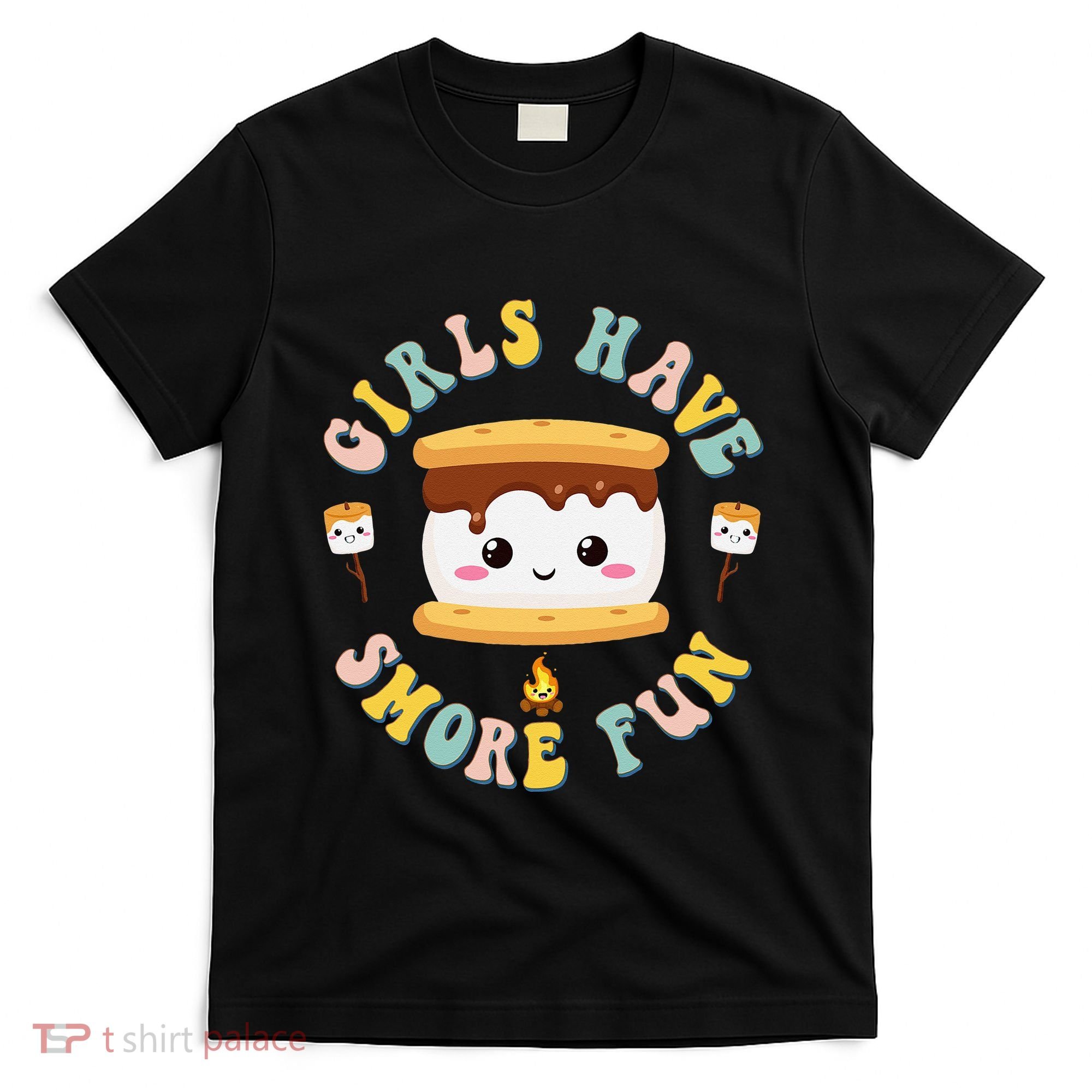 Women Camping Kawaii Smores Have Smore Kids Camping T-Shirt
