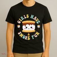 Women Camping Kawaii Smores Have Smore Kids Camping T-Shirt thumb 3