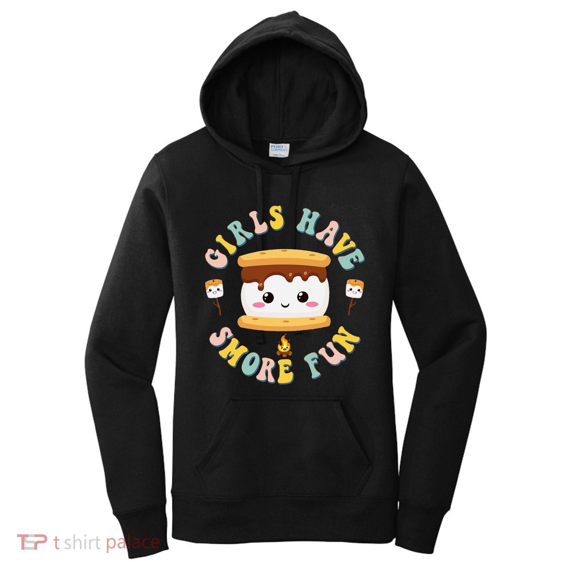 Women Camping Kawaii Smores Have Smore Kids Camping Women's Hoodie