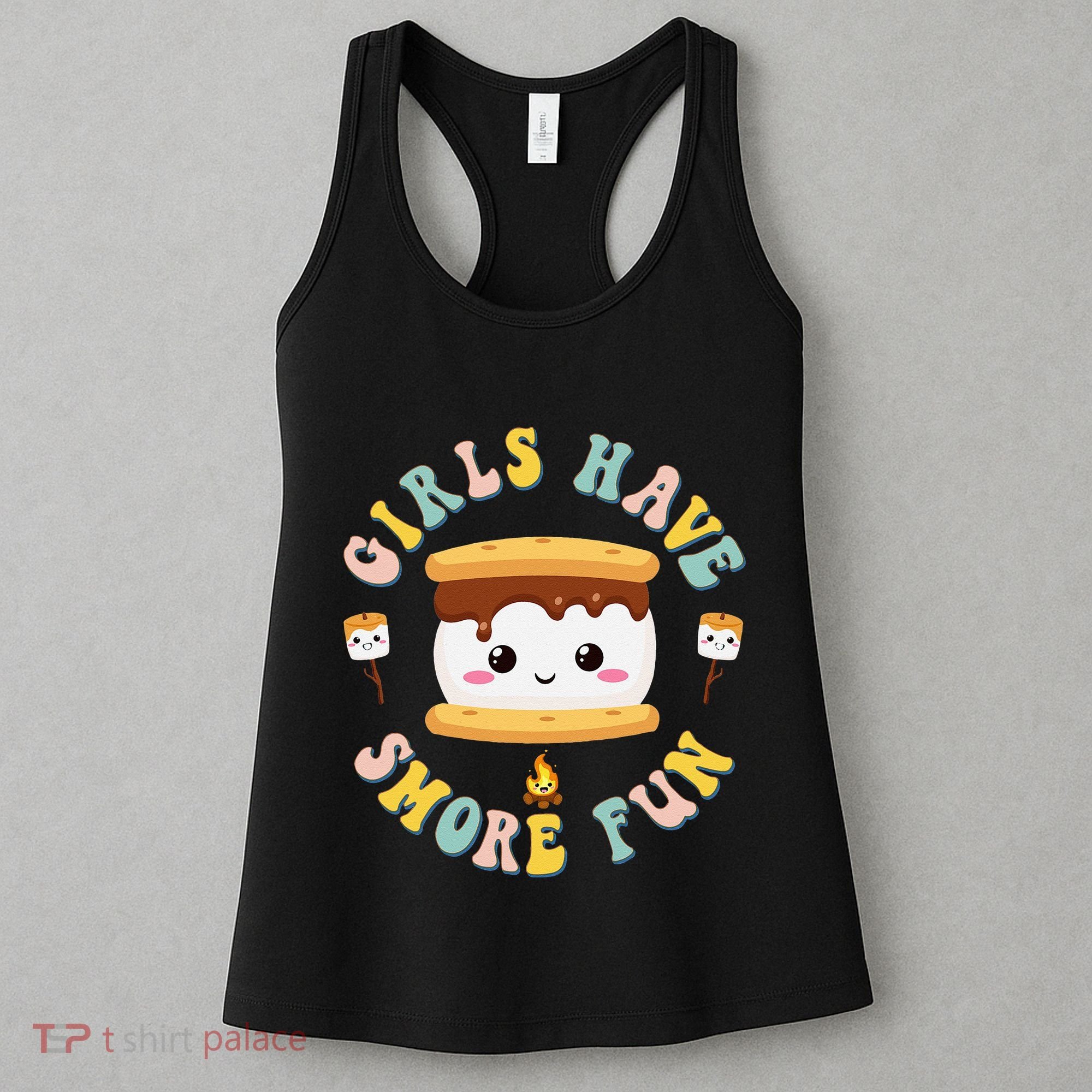 Women Camping Kawaii Smores Have Smore Kids Camping Women's Tank Top