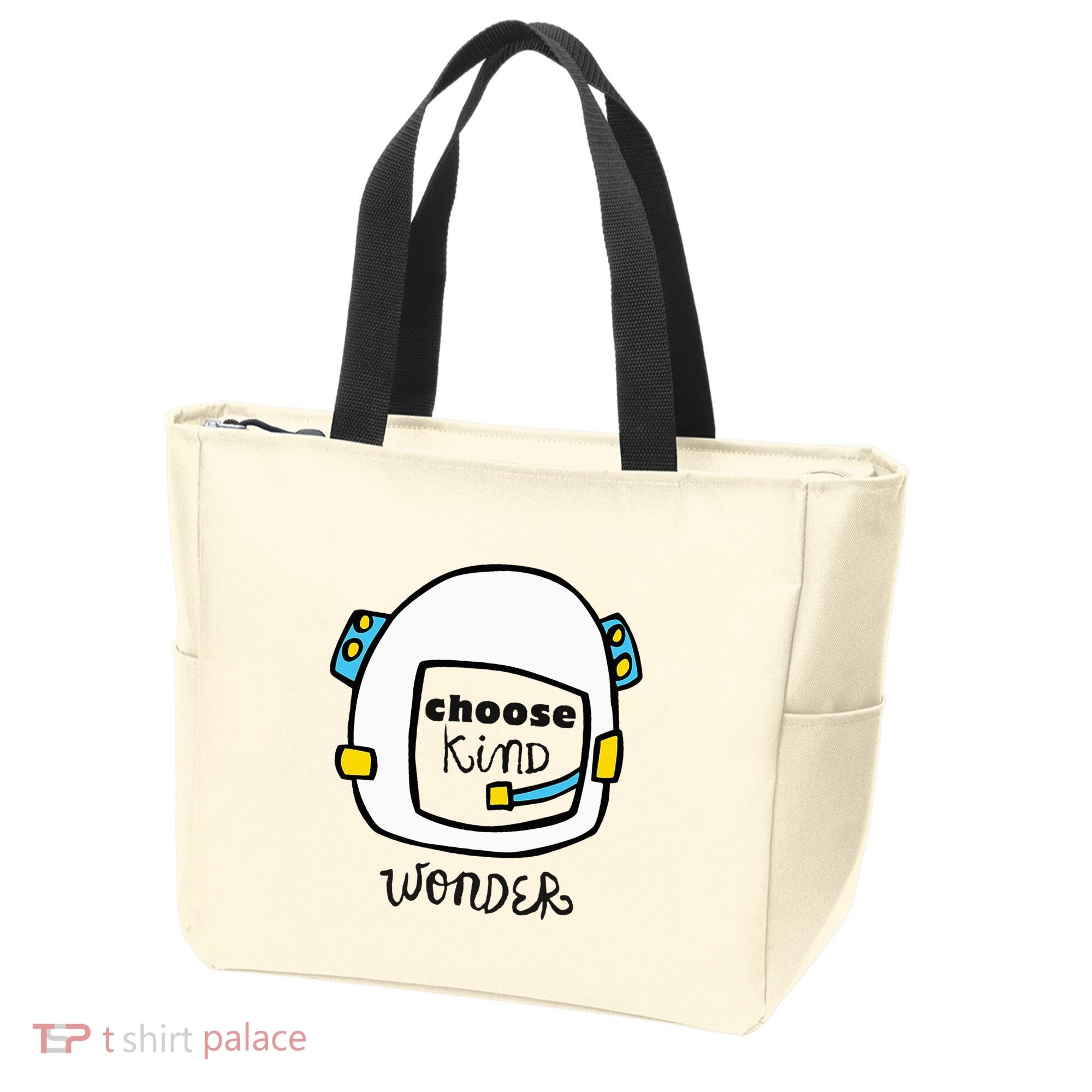 Wonder Choose Kind Auggie Choose Kind Space Helmet Tote Bag