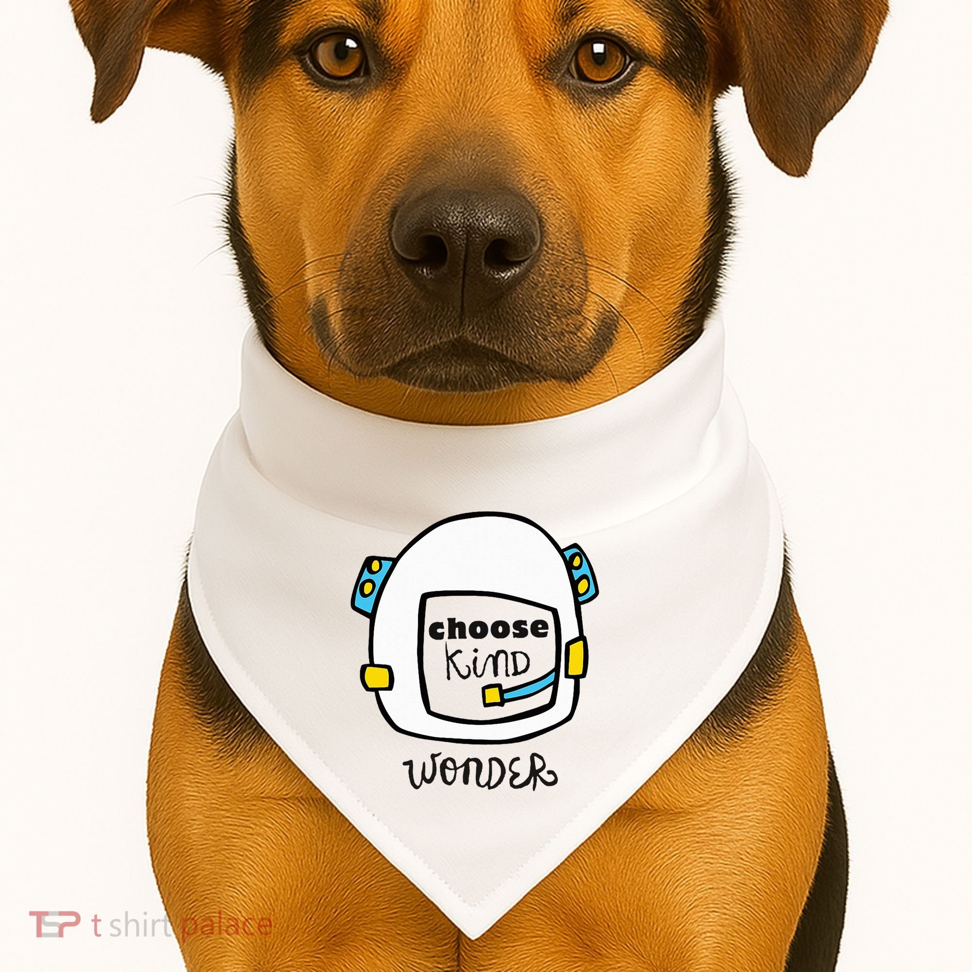 Wonder Choose Kind Auggie Choose Kind Space Helmet USA-Made Doggie Bandana