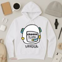 Wonder Choose Kind Auggie Choose Kind Space Helmet Hoodie thumb 3