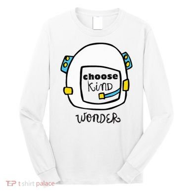 Wonder Choose Kind Auggie Choose Kind Space Helmet Long Sleeve Shirt