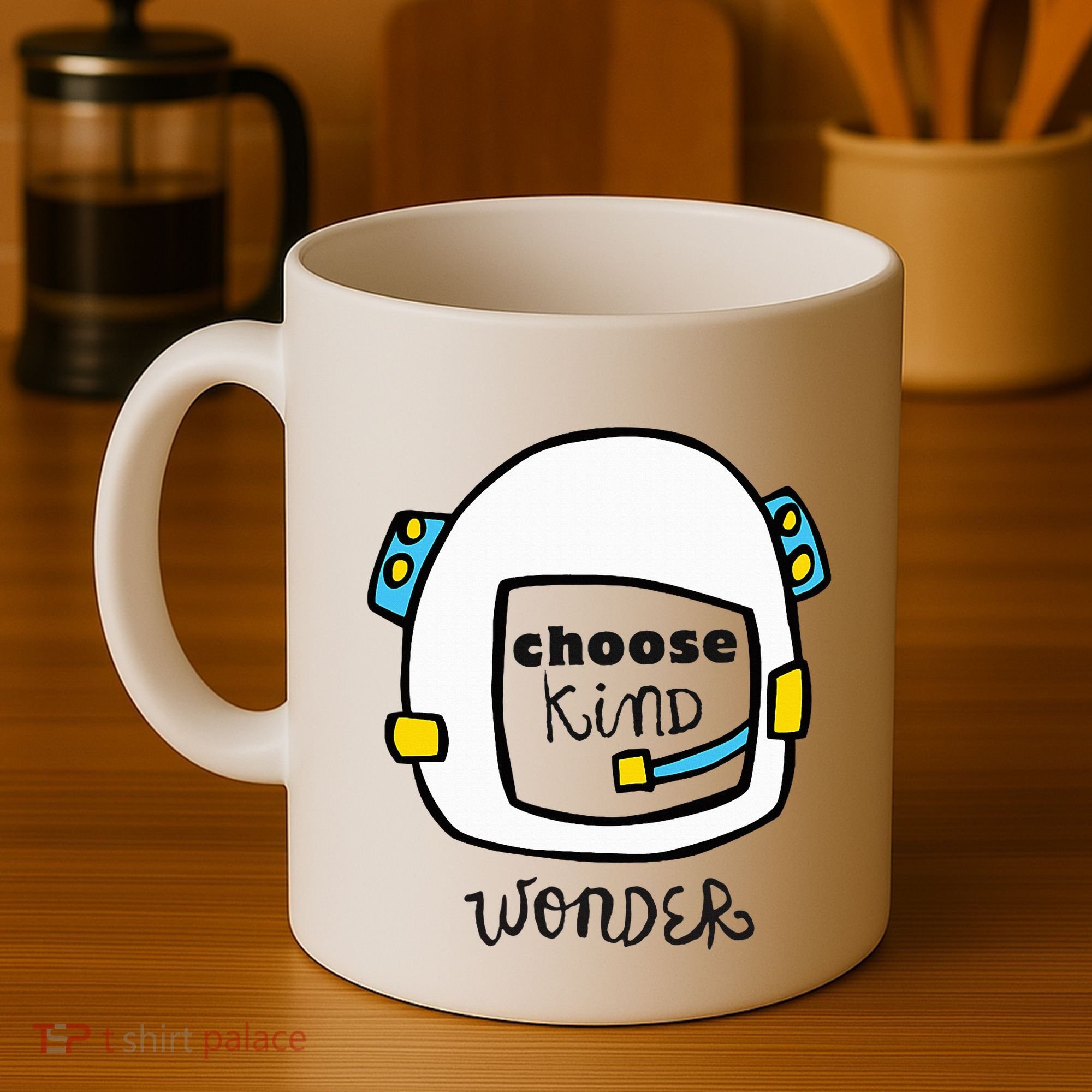 Wonder Choose Kind Auggie Choose Kind Space Helmet Coffee Mug