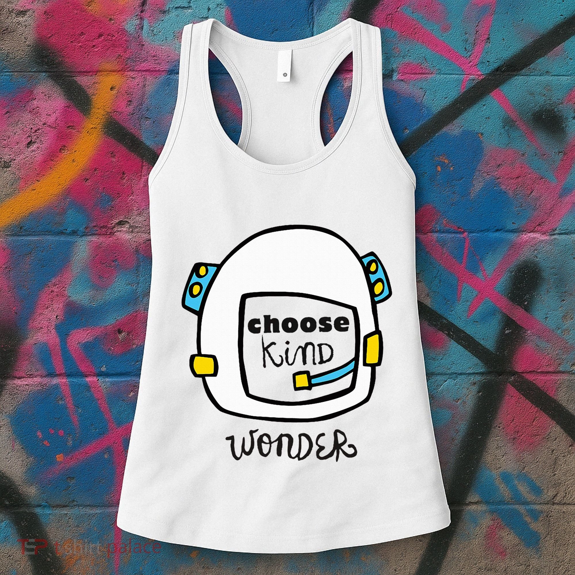 Wonder Choose Kind Auggie Choose Kind Space Helmet Women's Tank Top