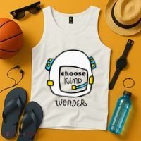 Wonder Choose Kind Auggie Choose Kind Space Helmet Tank Top thumb 4