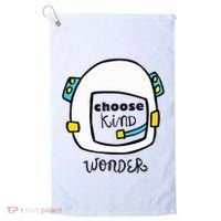 Wonder Choose Kind Auggie Choose Kind Space Helmet Golf Towel thumb 0
