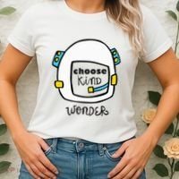 Wonder Choose Kind Auggie Choose Kind Space Helmet Women's T-Shirt thumb 2
