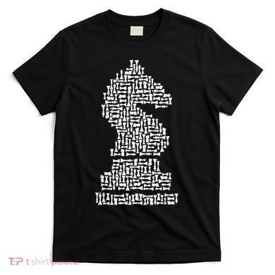 White Chess Knight Piece Mosaic T-Shirt