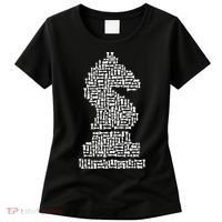 White Chess Knight Piece Mosaic Women's T-Shirt thumb 0