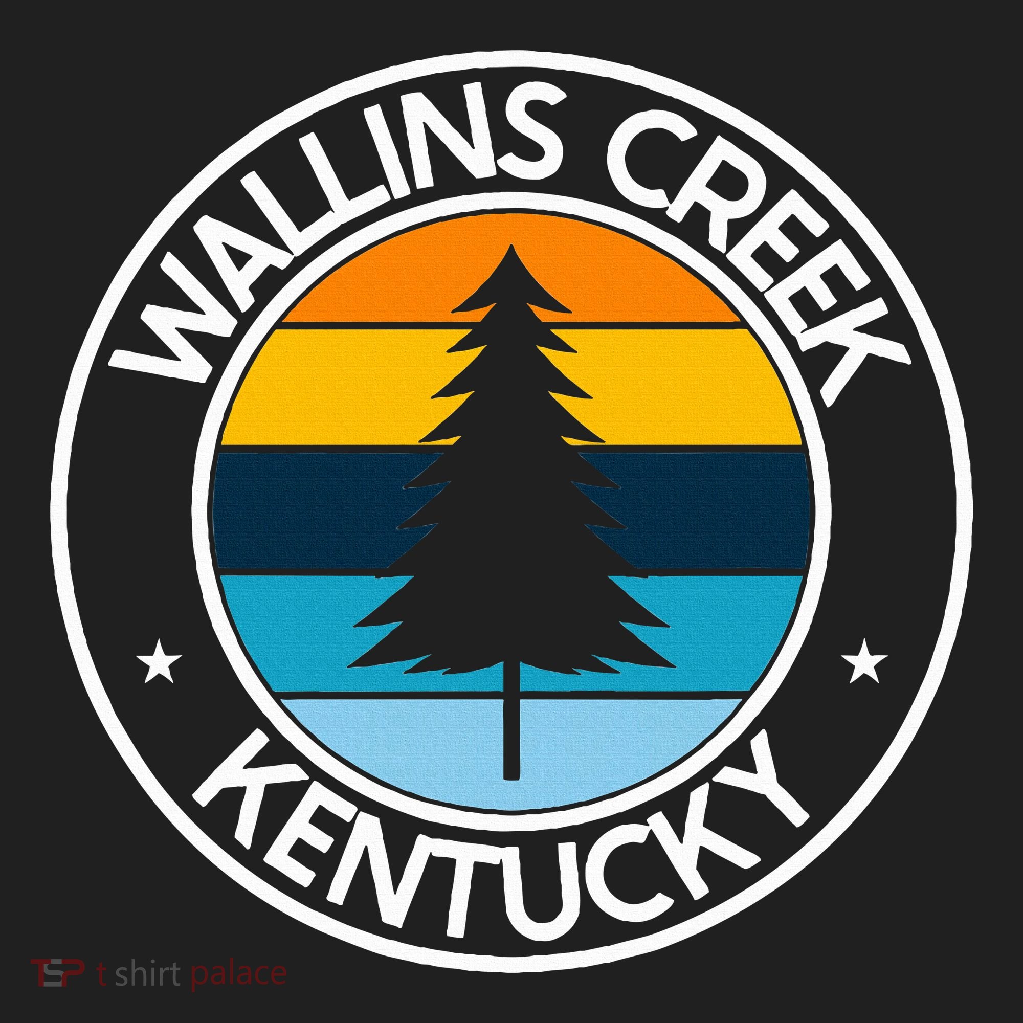 Wallins Creek Kentucky Ky Usa City Pride Tree Sunset Women's Sweatshirt