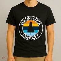 Wallins Creek Kentucky Ky Usa City Pride Tree Sunset T-Shirt thumb 3