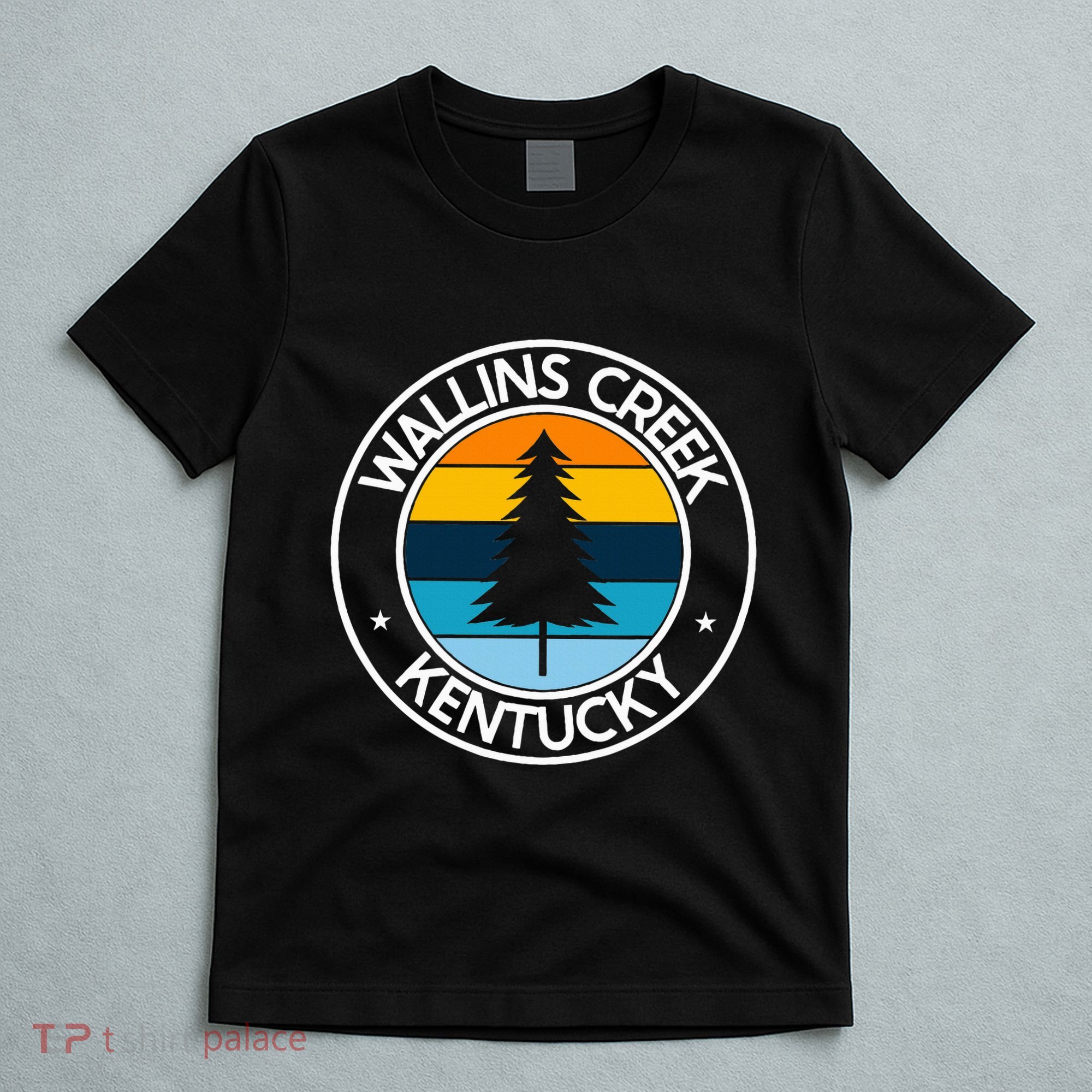 Wallins Creek Kentucky Ky Usa City Pride Tree Sunset T-Shirt