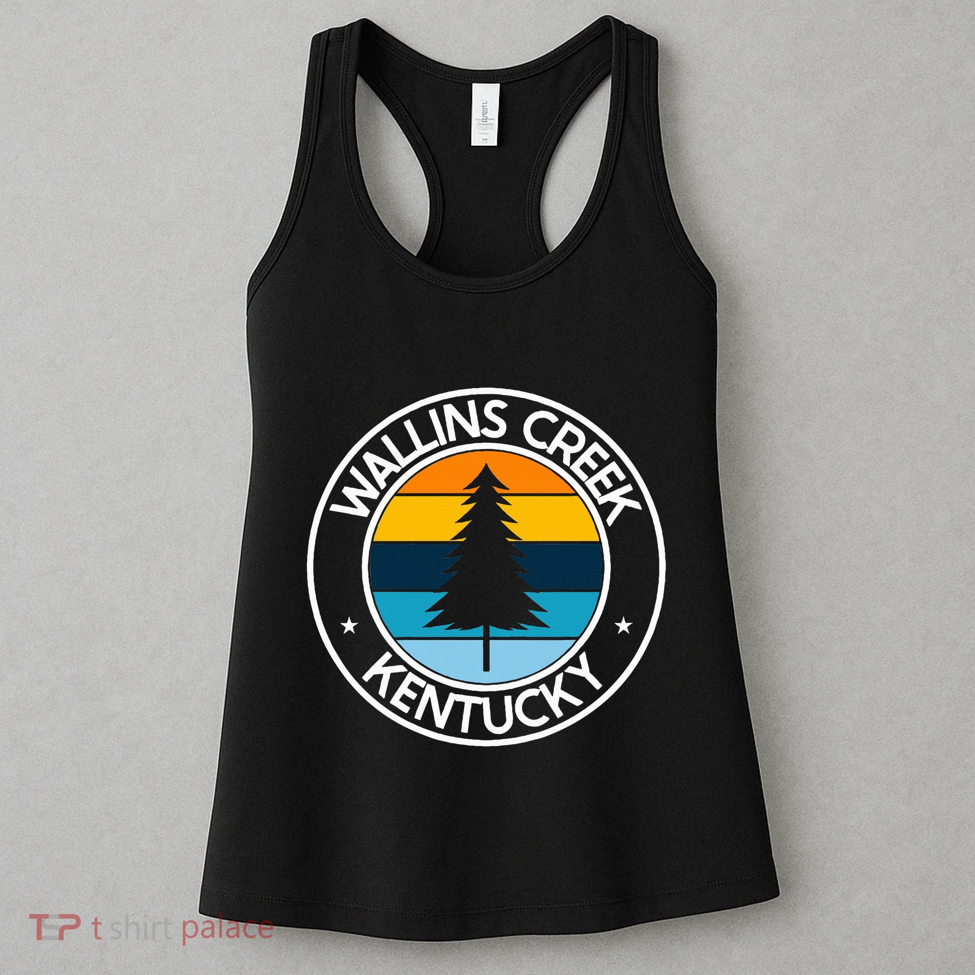 Wallins Creek Kentucky Ky Usa City Pride Tree Sunset Women's Tank Top