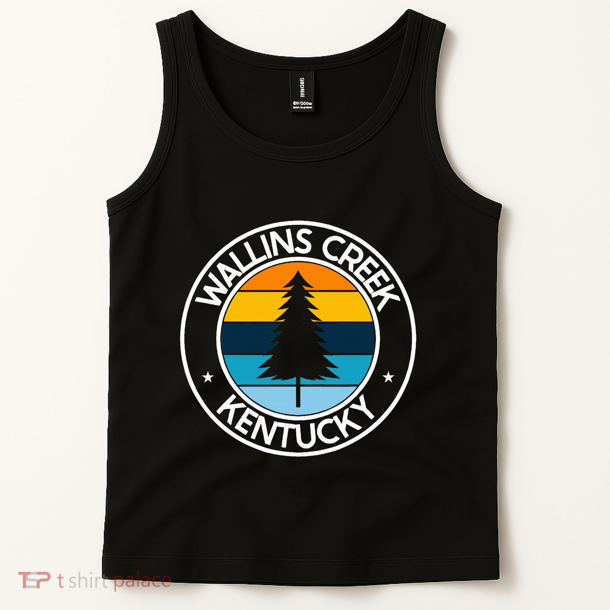 Wallins Creek Kentucky Ky Usa City Pride Tree Sunset Tank Top