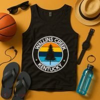 Wallins Creek Kentucky Ky Usa City Pride Tree Sunset Tank Top thumb 4