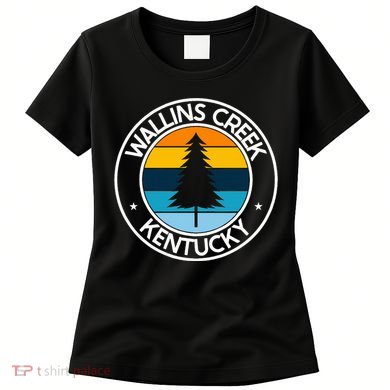 Wallins Creek Kentucky Ky Usa City Pride Tree Sunset Women's T-Shirt