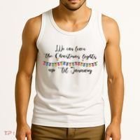 We Can Leave The Christmas Lights Until January Lovers Tank Top thumb 3