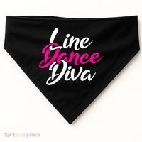 Western Country Line Dancing Diva Women Line Dance USA-Made Doggie Bandana thumb 0