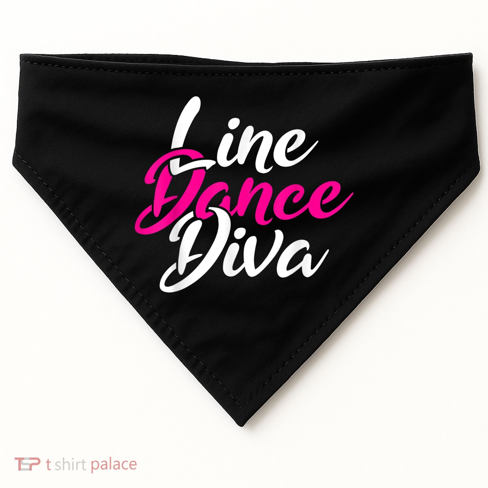 Western Country Line Dancing Diva Women Line Dance USA-Made Doggie Bandana