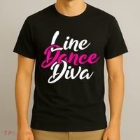 Western Country Line Dancing Diva Women Line Dance T-Shirt thumb 3