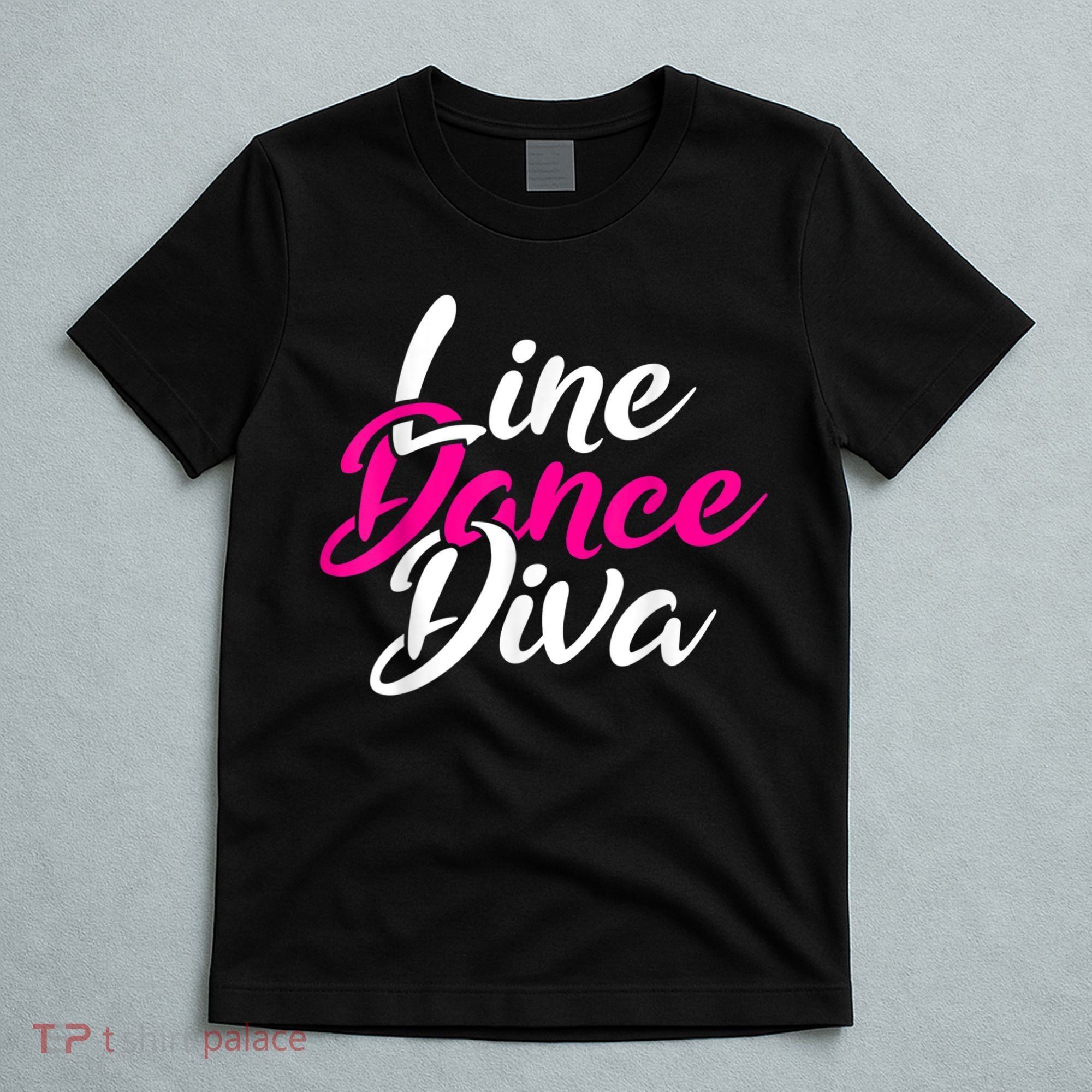 Western Country Line Dancing Diva Women Line Dance T-Shirt