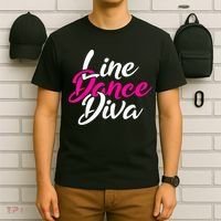 Western Country Line Dancing Diva Women Line Dance T-Shirt thumb 6