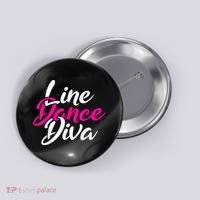 Western Country Line Dancing Diva Women Line Dance Button thumb 0
