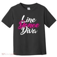 Western Country Line Dancing Diva Women Line Dance Toddler T-Shirt thumb 0