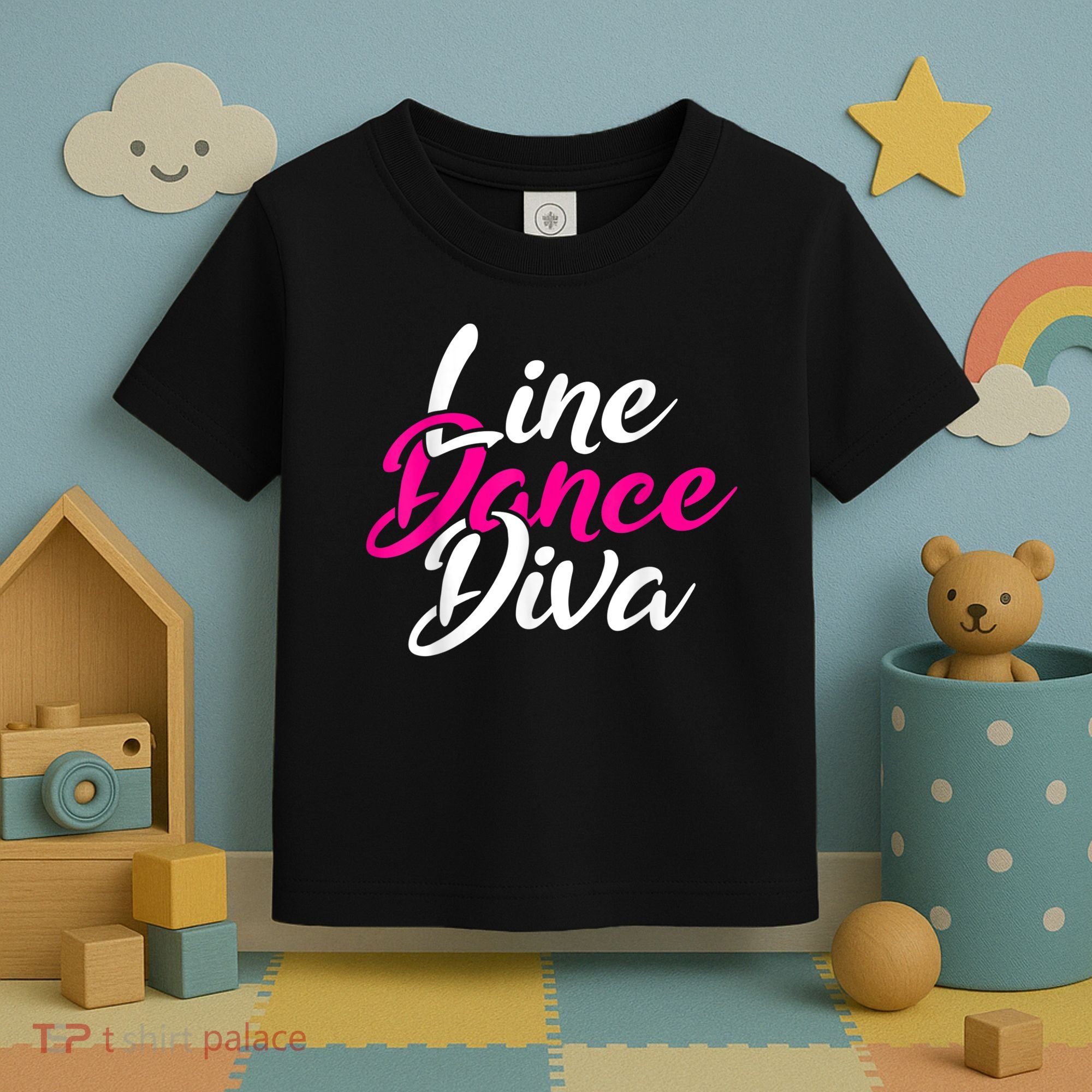 Western Country Line Dancing Diva Women Line Dance Toddler T-Shirt