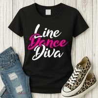 Western Country Line Dancing Diva Women Line Dance Women's T-Shirt thumb 3