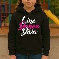 Western Country Line Dancing Diva Women Line Dance Kids Hoodie thumb 3