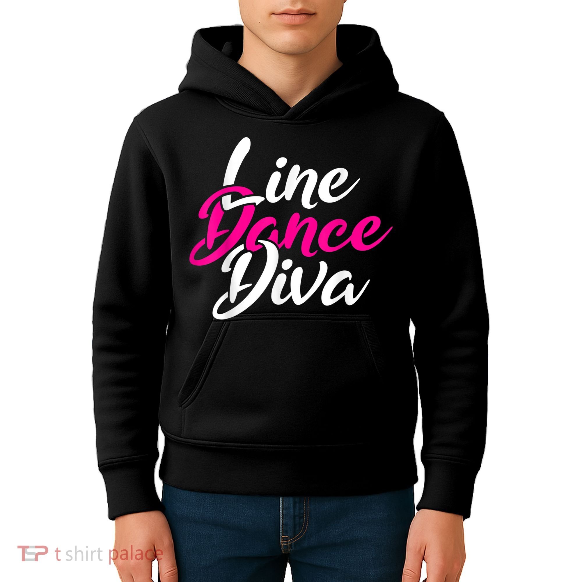 Western Country Line Dancing Diva Women Line Dance Kids Hoodie
