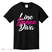 Western Country Line Dancing Diva Women Line Dance Kids T-Shirt thumb 0