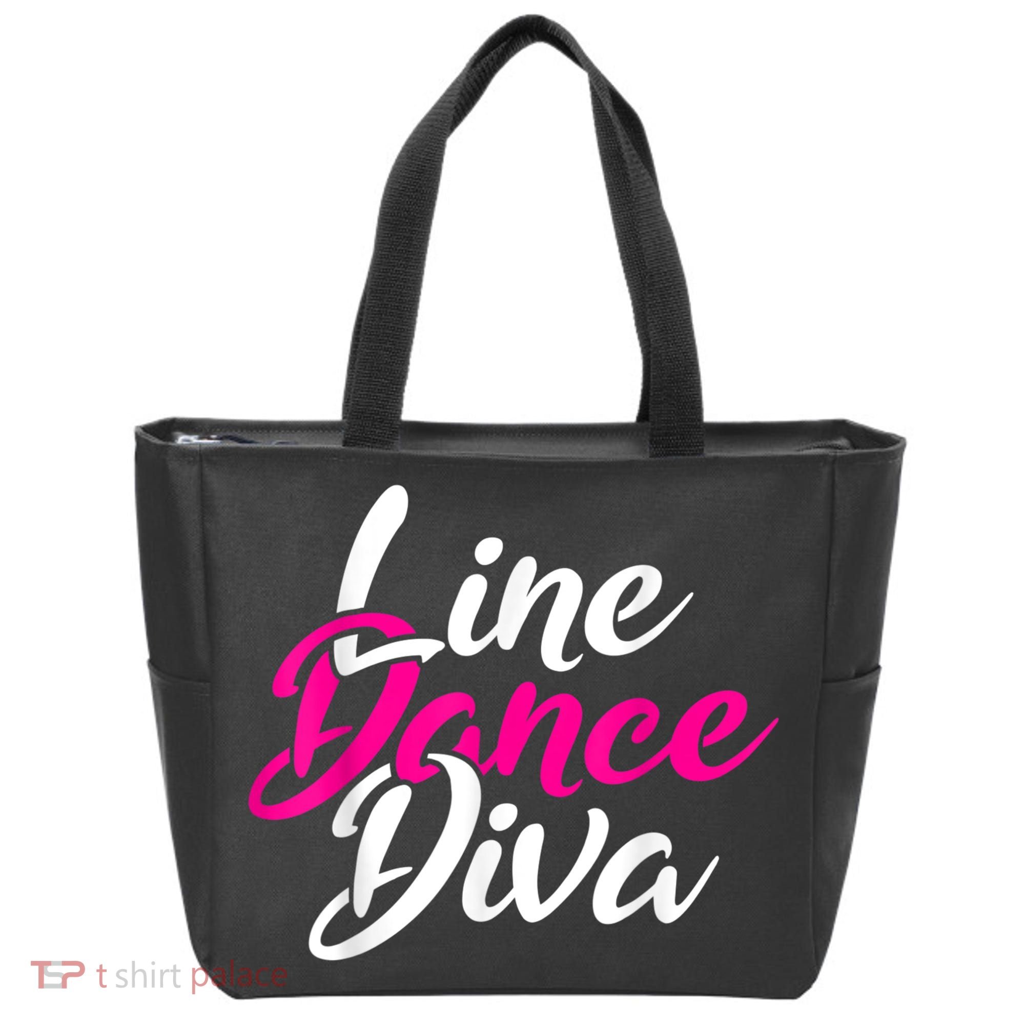 Western Country Line Dancing Diva Women Line Dance Tote Bag