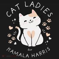 Women Cat Ladies For Kamala Harris Gift Long Sleeve Shirt thumb 2