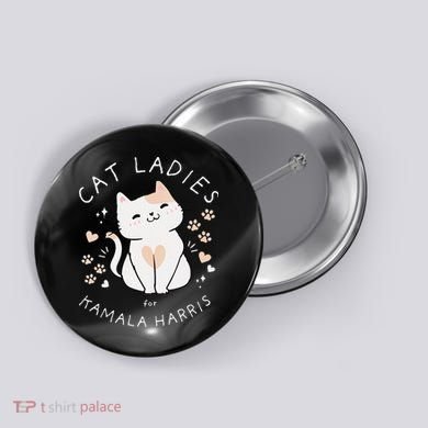 Women Cat Ladies For Kamala Harris Gift Button