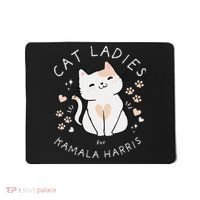 Women Cat Ladies For Kamala Harris Gift Mousepad thumb 0