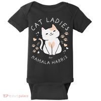 Women Cat Ladies For Kamala Harris Gift Baby Bodysuit thumb 0