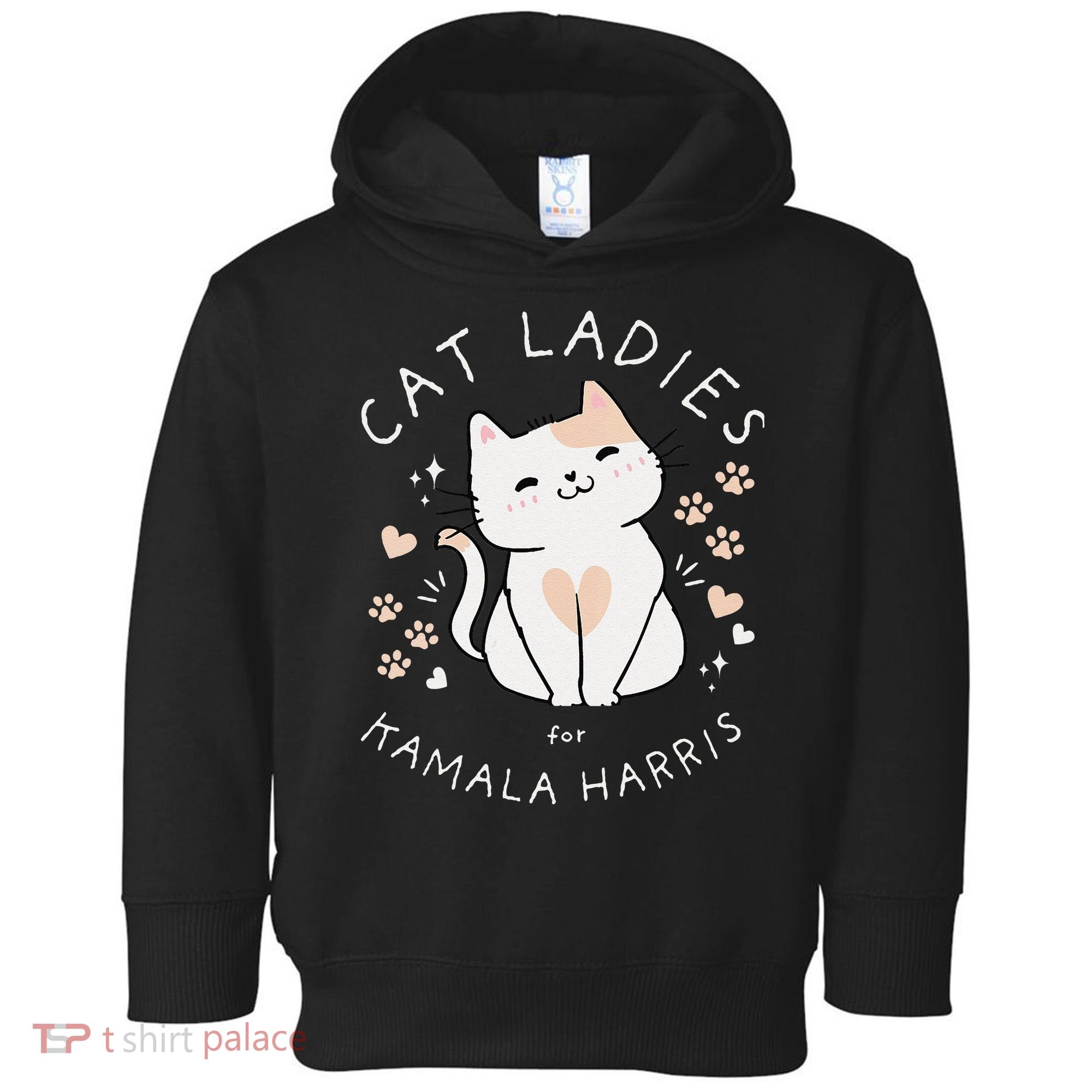 Women Cat Ladies For Kamala Harris Gift Toddler Hoodie