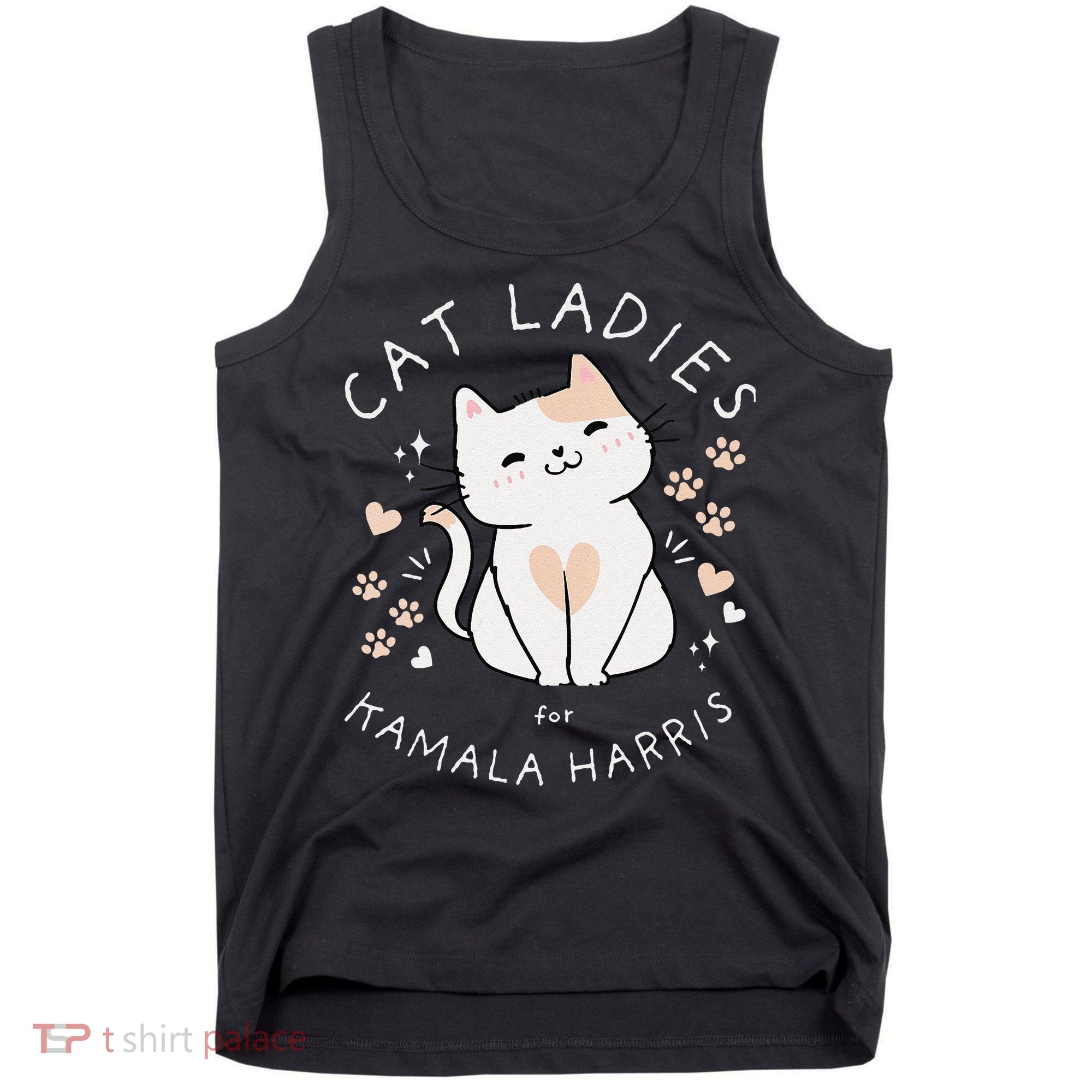 Women Cat Ladies For Kamala Harris Gift Tank Top