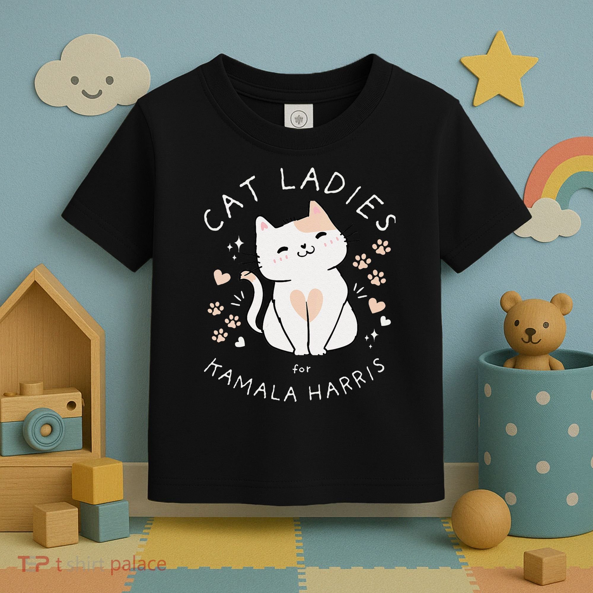Women Cat Ladies For Kamala Harris Gift Toddler T-Shirt