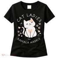 Women Cat Ladies For Kamala Harris Gift Women's T-Shirt thumb 0