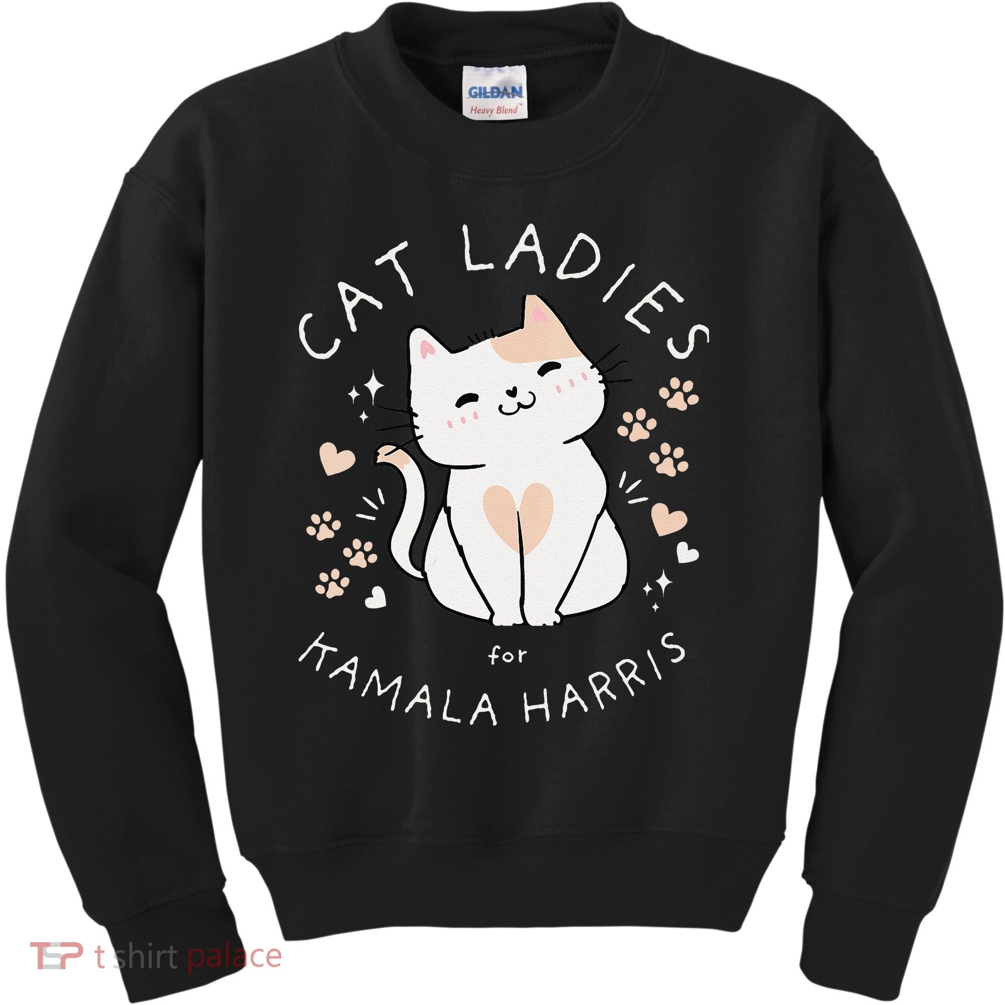 Women Cat Ladies For Kamala Harris Gift Kids Sweatshirt