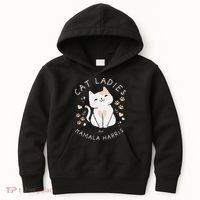 Women Cat Ladies For Kamala Harris Gift Kids Hoodie thumb 0