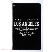 West Coast Los Angeles California Since 1850 Golf Towel thumb 0