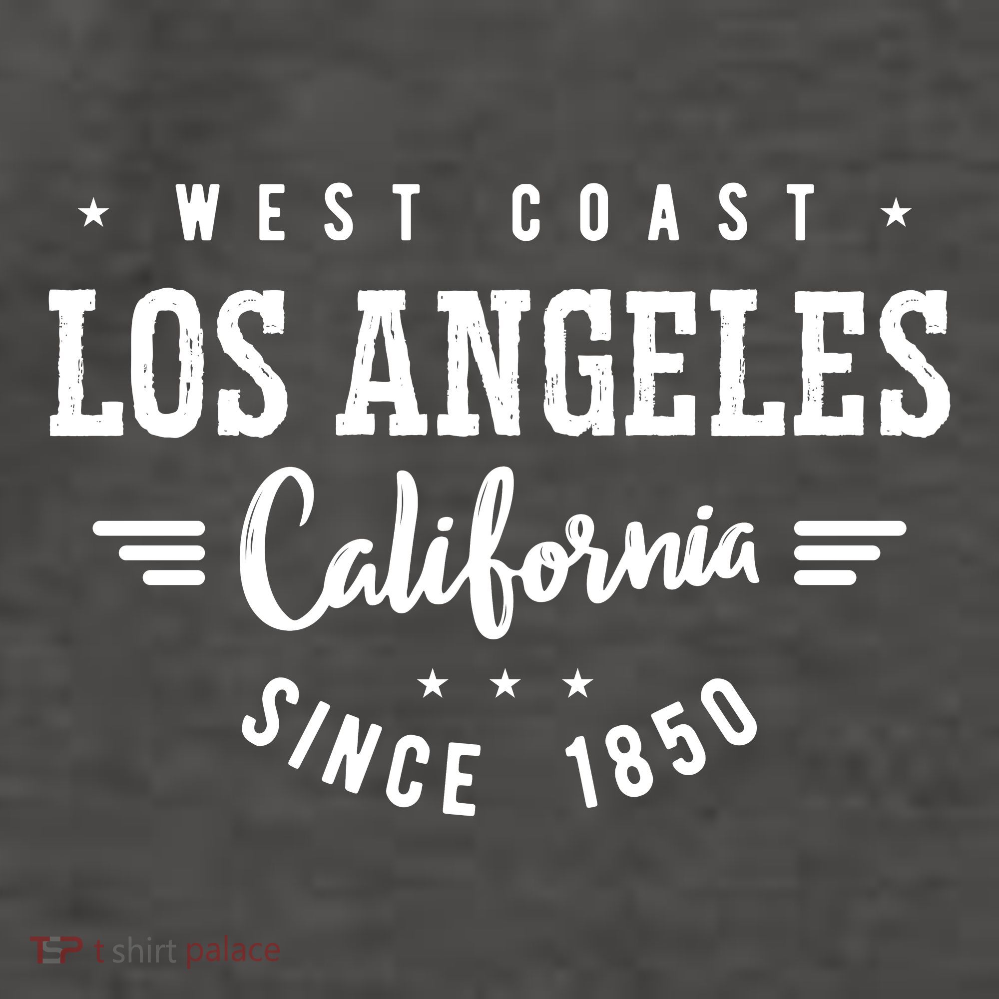 West Coast Los Angeles California Since 1850 Vector Backpack