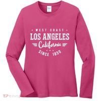 West Coast Los Angeles California Since 1850 Women's Long Sleeve Shirt thumb 0