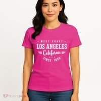 West Coast Los Angeles California Since 1850 Women's T-Shirt thumb 4
